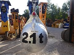 SAT - Kugel / Abbruch-Kugel 2,1 t rund - mit Aufhängung Stärke 80mm Bohrung 55mm - Bagger: 20t-40t