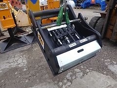 Oilquick - SW-Adapterplatte OQ 80 orig, 4 Leitungen - bestückt für AZ / ASG / SS - Bohrbild auf Kundenanfrage - SW-Identmaße: 80-590-670-590-80 - Bagger: 25