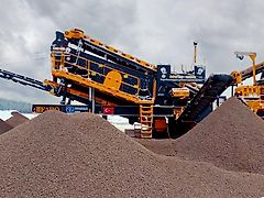 FABO MVSI 900 MOBILE VERTICAL SHAFT IMPACT CRUSHING SCREENING PLANT