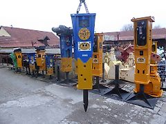 Rock - Hammer/ Hydraulikhammer HB 16/27 - Adapterplatten-Ausführung / Schallschutz - Bagger: 16t-27t