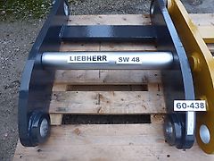 Liebherr - SW-Adapter SW 48 - für Greifergabelaufnahme - SW-Identmaße oben: 70-482-420-482-70 - für Greiferaufnahme unten Ident-Maße : 60-438 - Bagger: 15t-30t