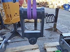 Atlas - Kreuz-Gelenk Greifergabel - passend zu Greifer-Hydraulik E 32 - Rohraufnahme oben: 70-280 mm - Greiferaufnahme unten : 45 mm - Bagger: 13t-20t