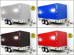 Koch Anhänger mit Plane 185x400cm 2600kg|Typ 10.26|Hochplane 200c