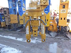 Liebherr - Greifer-Hydr./Dreheinheit System Liebherr GM 10 - geschraubt oder mit Zwischenrahmen gesteckt für 2 Bolzen - Tragkraft 4t-5t - Bagger: 16t-24t