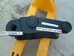 ALLGEM. / UNIVERSELL - SW-Adapter Bo-Bo 70-60 - SW-Identmaße: 70-285-370-285-60 mm - für Greiferaufnahme unten Ident-Maße: 70-270 - Bagger: 13t-27t