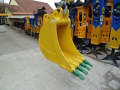 Trevi - Löffel/ Tieflöffel Standard T50, Bolzen-Bolzen 50-50 - Schnittbreite: 600 mm - Bagger-Aufn-Identmaße: 50-202-290/365-202-50 - Bagger: 9,6t-12,5t