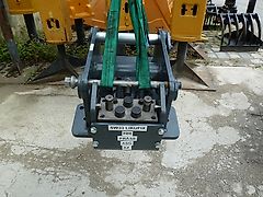 Liebherr - SW-Adapterplatte SW33 Likufix 5 Leitungen - bestückt für HH/ASG - gebohrt für I 2000 + PMG 10 - SW-Identmaße: 60-330-400-330-60 - Bagger: 8t-25t