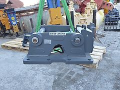 Liebherr - SW-Adapterplatte SW 48 Likufix 5 Leitungen - mit Bestückung /Bohrbild nach Kundenangabe - SW-Identmaße: 70-480-420-480-70 - Bagger: 14t-34,5t