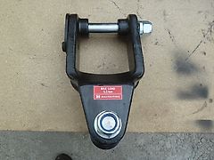 Rock - Kreuz-Gelenk Greifergabel - passend zu HG 1-4 Greifer - Bagger-Aufnahme 30-70 mm lichte Weite - Mitte Hähngehöhe Bo-Bo: 240 mm - Greiferaufnahme unten: 25 mm - Bagger 1t-4t