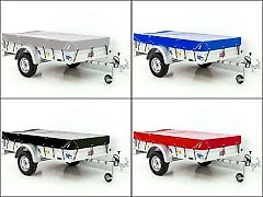 Koch Anhänger mit Plane 125x250cm 750kg|Typ U4|Flachplane Profi